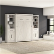 Pemberly Row Full Murphy Bed and Wardrobes (113W) - Engineered Wood in White