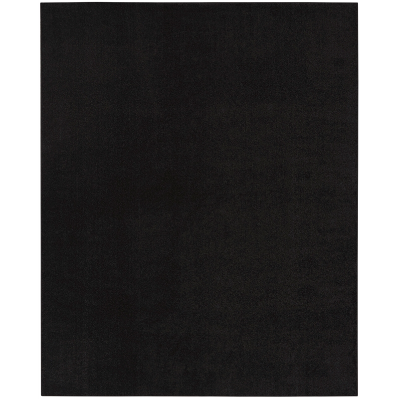 Pemberly Row 12' x 15' Black Fabric Outdoor Area Rug (12' x 15')