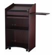Pemberly Row Modern Wood Aristocrat Non-Sound Lectern in Mahogany