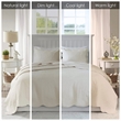 Pemberly Row 3-Piece Reversible Scalloped Edge Quilt Set in Cream