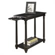 Pemberly Row Set of 2 Contemporary Wood End Tables in Black Finish