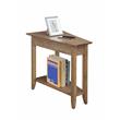 Pemberly Row Set of 2 Wedge End Tables in Driftwood Brown Wood