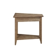 Pemberly Row Set of 2 Wedge End Tables in Driftwood Brown Wood
