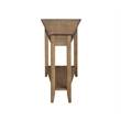 Pemberly Row Set of 2 Wedge End Tables in Driftwood Brown Wood