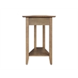 Pemberly Row Set of 2 Wedge End Tables in Driftwood Brown Wood