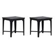 Pemberly Row Set of 2 Square End Tables in Distressed Tobacco Brown