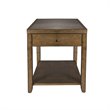 Pemberly Row Set of 2 Contemporary End Tables in Medium Brown Finish
