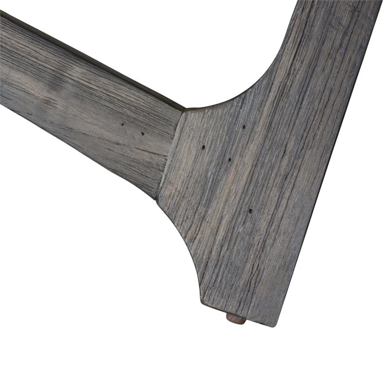 Pemberly Row Set of 2 Contemporary End Tables in Dark Brown Finish