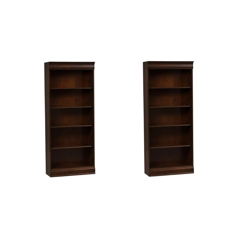 Pemberly Row Set of 2 Dark Brown Jr Executive 72