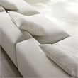 Pemberly Row 3-Piece Modular Upholstered Fabric Sofa in Salt