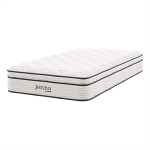 Pemberly Row 10&quot Innerspring and Foam Twin XL Mattress in White