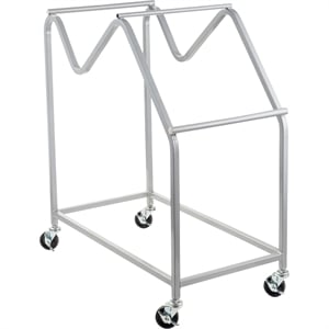 Pemberly Row Steel Metal Dolly for Series 8700 Chairs in Gray Powder-Coated