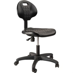 Pemberly Row 16-21&quot Height Modern Polyurethane Task Chair in Black