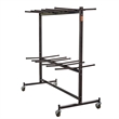 Pemberly Row Modern Steel Metal Steel Double Tiers Hanging Chair Truck in Brown