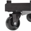 Pemberly Row Modern 4-caster Metal Steel Dolly for Chairs in Brown