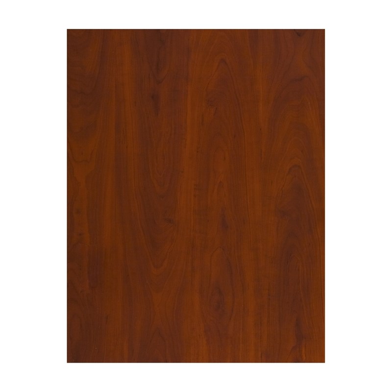 Pemberly Row Set of 2 Engineered Wood 36W 5-Shelf Bookcase in Hansen Cherry