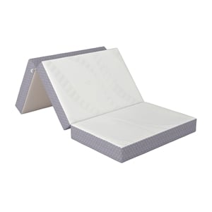 Pemberly Row Twin XL 6&quot Memory Foam Folding Mattress in Gray