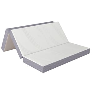 Pemberley Row Memory Foam Gray Folding Mattress Tri-Fold Compact 79&quot x 60&quot x 6&quot