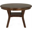 Pemberley Row Solid Wood Brown Dining Set Round Elegant Details 47