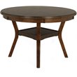 Pemberley Row Solid Wood Brown Dining Set Round Elegant Details 47