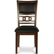 Pemberley Row Solid Wood Brown Dining Set Round Elegant Details 47