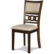 Pemberly Row Solid Wood 5-Piece Round Dining Set in Cherry Brown
