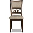 Pemberly Row Solid Wood 5-Piece Round Dining Set in Cherry Brown