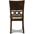 Pemberly Row Solid Wood 5-Piece Round Dining Set in Cherry Brown