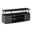 Pemberly Row Composite Wood Black Entertainment Center Rectangular 47.24