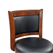 Pemberly Row Contemporary Wood Extra Tall Swivel Bar Stool in Cherry