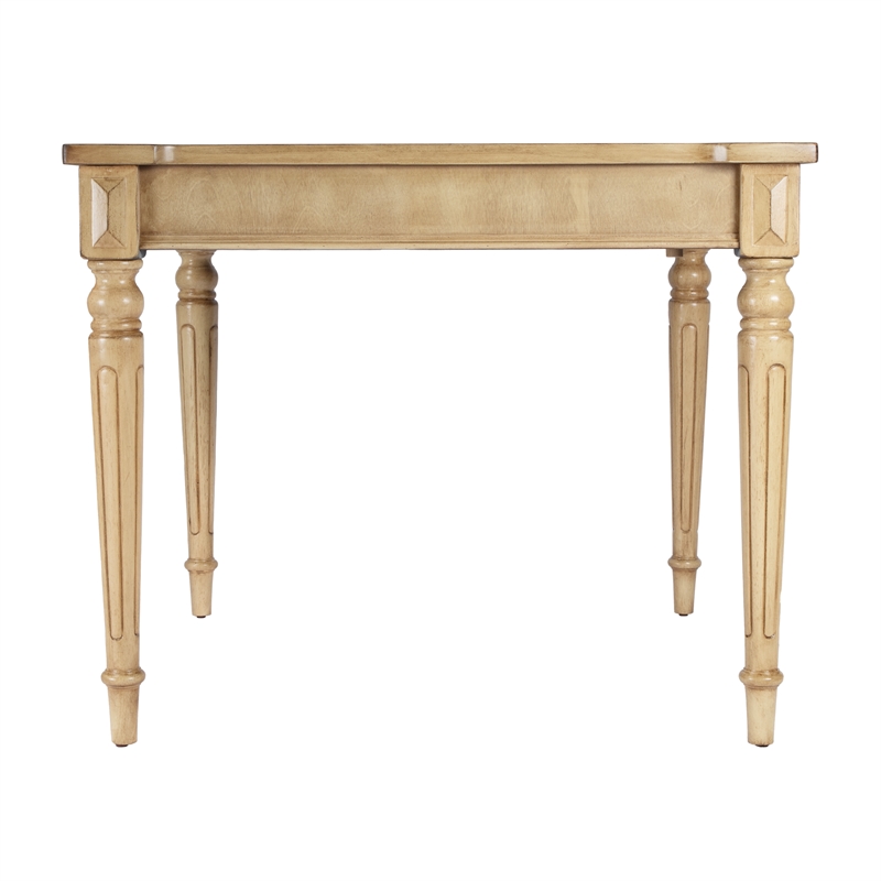 Pemberly Row Contemporary Antique Beige Multi-Game Card Table