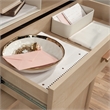 Pemberly Row Transitional Engineered Wood Library Hutch in Maple