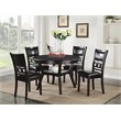 Pemberley Row Solid Wood Ebony Dining Set Round 47