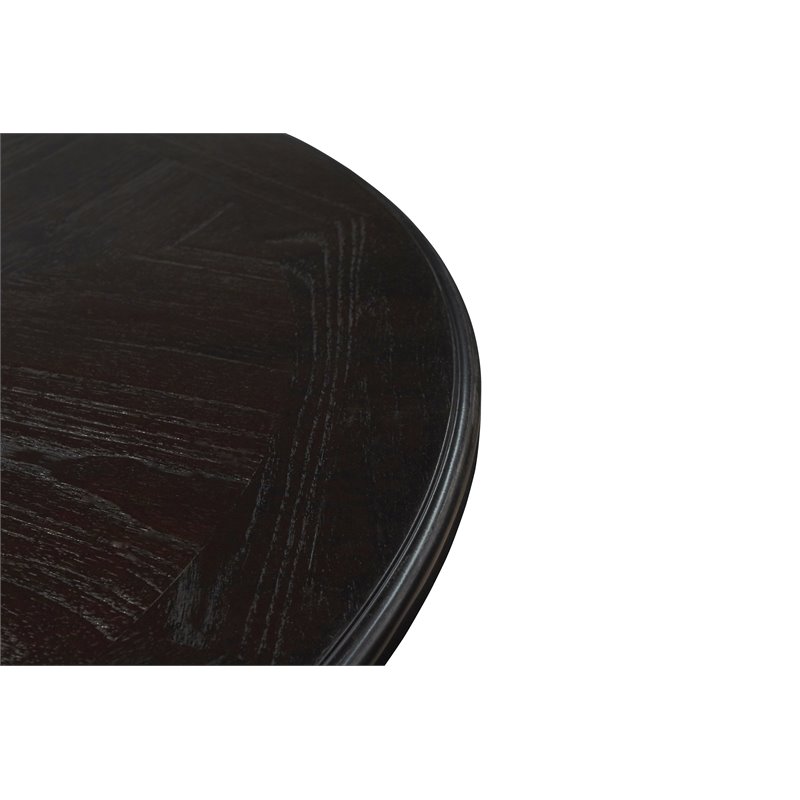 Pemberley Row Solid Wood Ebony Dining Set Round 47