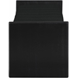 Pemberly Row Contemporary Solid Wood Rich Black Finish Bench