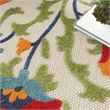 Pemberly Row 9' x 12' Red/Multi Outdoor Indoor/Outdoor Rug Polypropylene