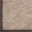 Pemberly Row Contemporary 5' x 7' Beige Fabric Indoor/Outdoor Modern Rug