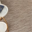 Pemberly Row Contemporary 5' x 7' Beige Fabric Indoor/Outdoor Modern Rug
