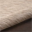 Pemberly Row Contemporary 5' x 7' Beige Fabric Indoor/Outdoor Modern Rug