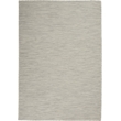 Pemberly Row Contemporary 5' x 7' Light Gray Fabric Modern Area Rug