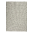 Pemberly Row Contemporary 5' x 7' Light Gray Fabric Modern Area Rug