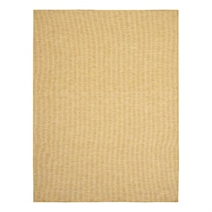 Pemberly Row 9' x 12' Yellow Modern Indoor/Outdoor Rug Polypropylene