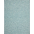 Pemberly Row Contemporary 7' x 10' Aqua Fabric Modern Area Rug