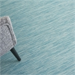 Pemberly Row Contemporary 7' x 10' Aqua Fabric Modern Area Rug