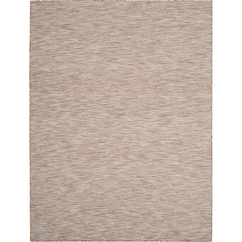 Pemberly Row 8' x 10' Beige Fabric Modern Indoor/Outdoor Area Rug