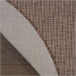 Pemberly Row Contemporary 8' Round Natural Fabric Modern Area Rug