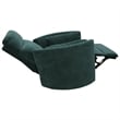 Pemberly Row Polyester Power Swivel Glider Recliner in Peacock Blue