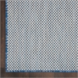 Pemberly Row Contemporary 10' x 14' Ivory Blue Fabric Modern Area Rug