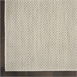 Pemberly Row Contemporary 2' x 3' Ivory Silver Fabric Modern Area Rug