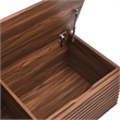 Pemberly Row Particleboard and Laminate Storage Bench in Walnut